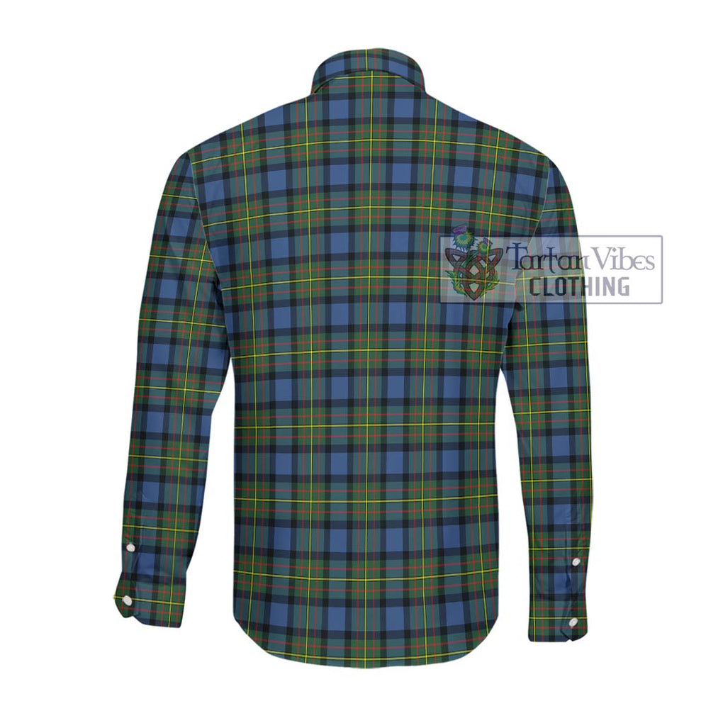 MacLaren Ancient Tartan Long Sleeve Button Shirt with Family Crest DNA In Me Style - Tartanvibesclothing Shop