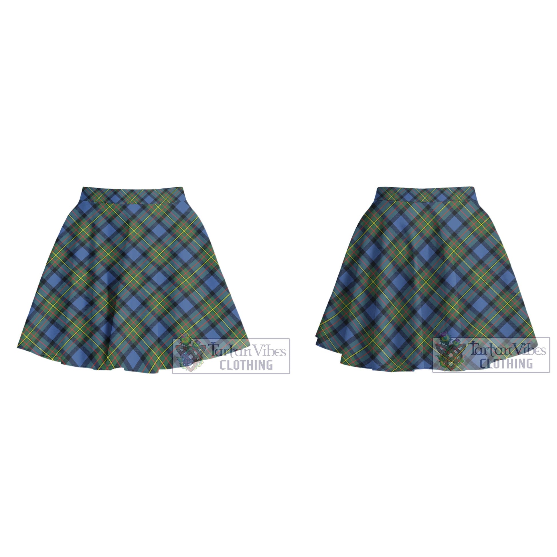 Tartan Vibes Clothing MacLaren Ancient Tartan Women's Plated Mini Skirt