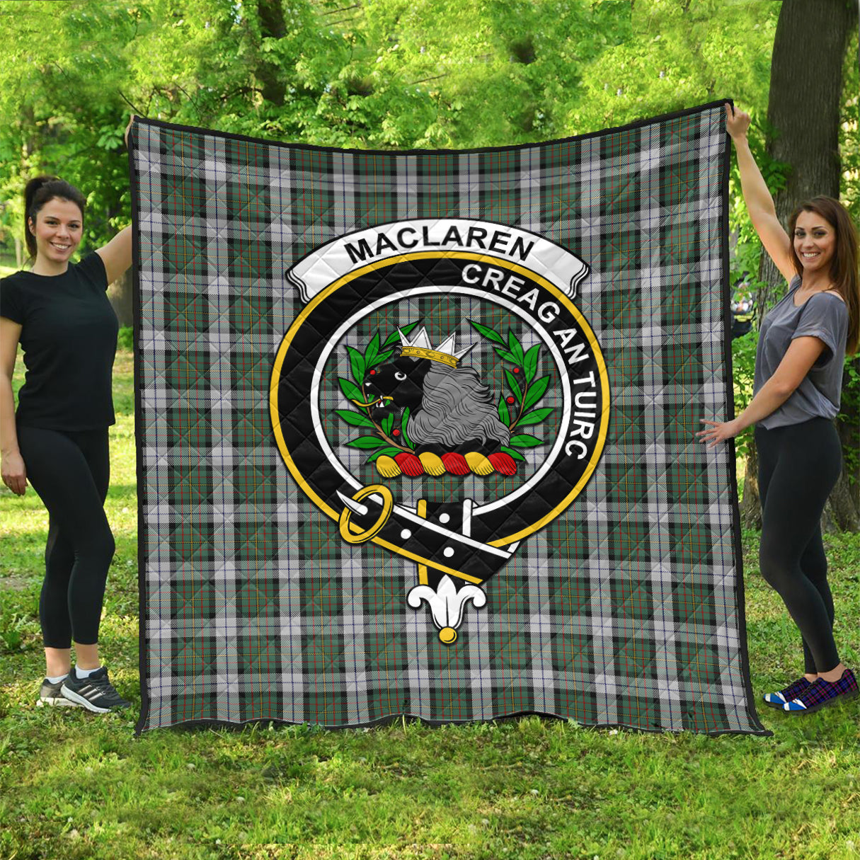 maclaren-dress-tartan-quilt-with-family-crest