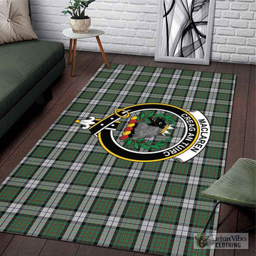 MacLaren Dress Tartan Area Rug with Family Crest