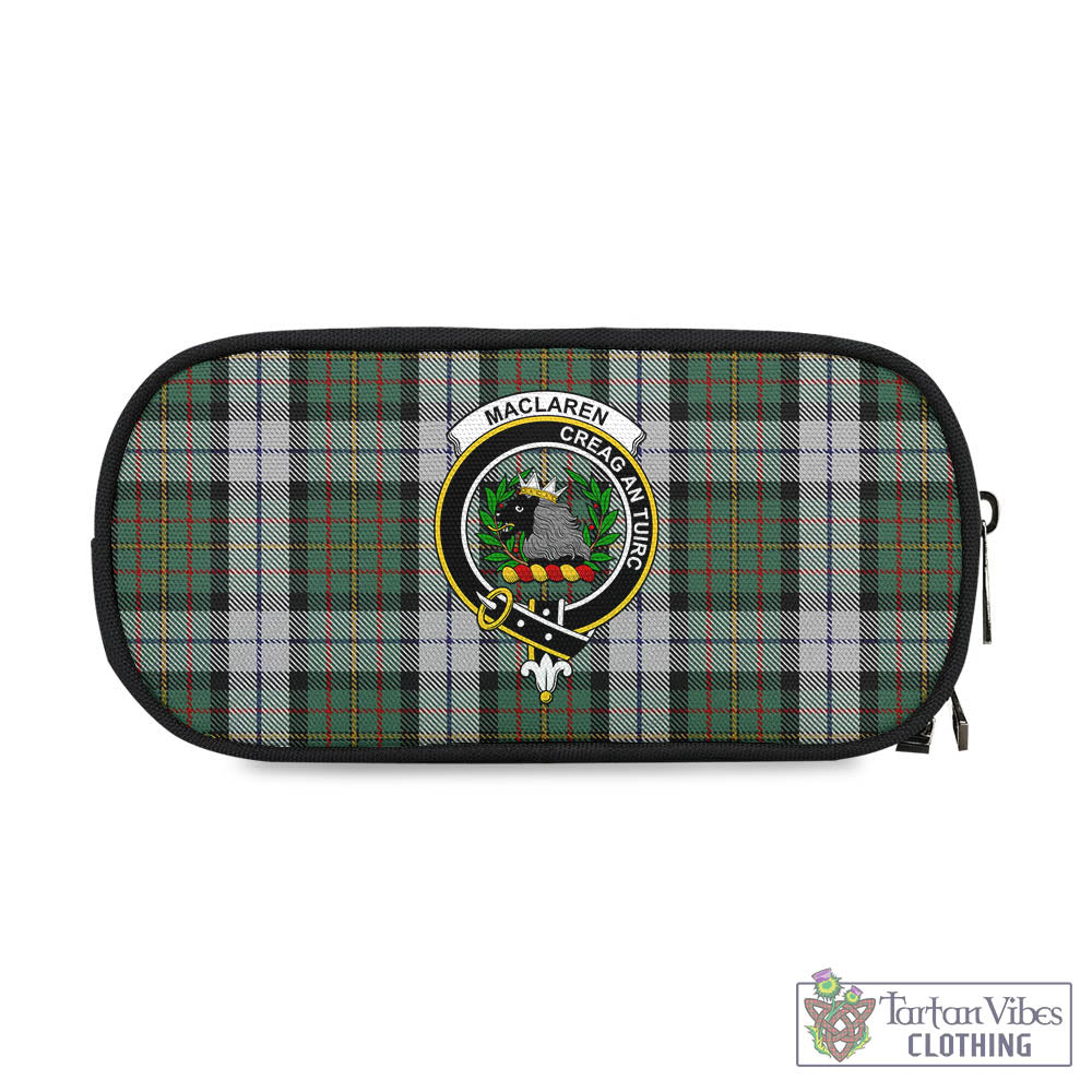 Tartan Vibes Clothing MacLaren Dress Tartan Pen and Pencil Case with Family Crest