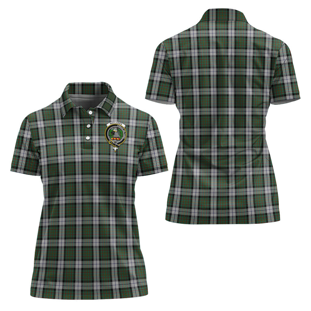 MacLaren Dress Tartan Polo Shirt with Family Crest For Women Women - Tartan Vibes Clothing