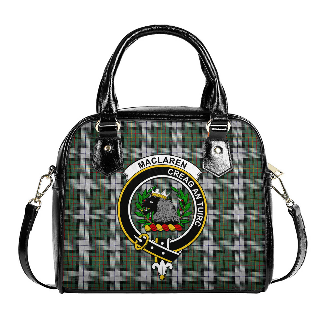 MacLaren Dress Tartan Shoulder Handbags with Family Crest One Size 6*25*22 cm - Tartanvibesclothing