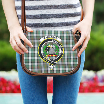 MacLaren Dress Tartan Saddle Bag with Family Crest