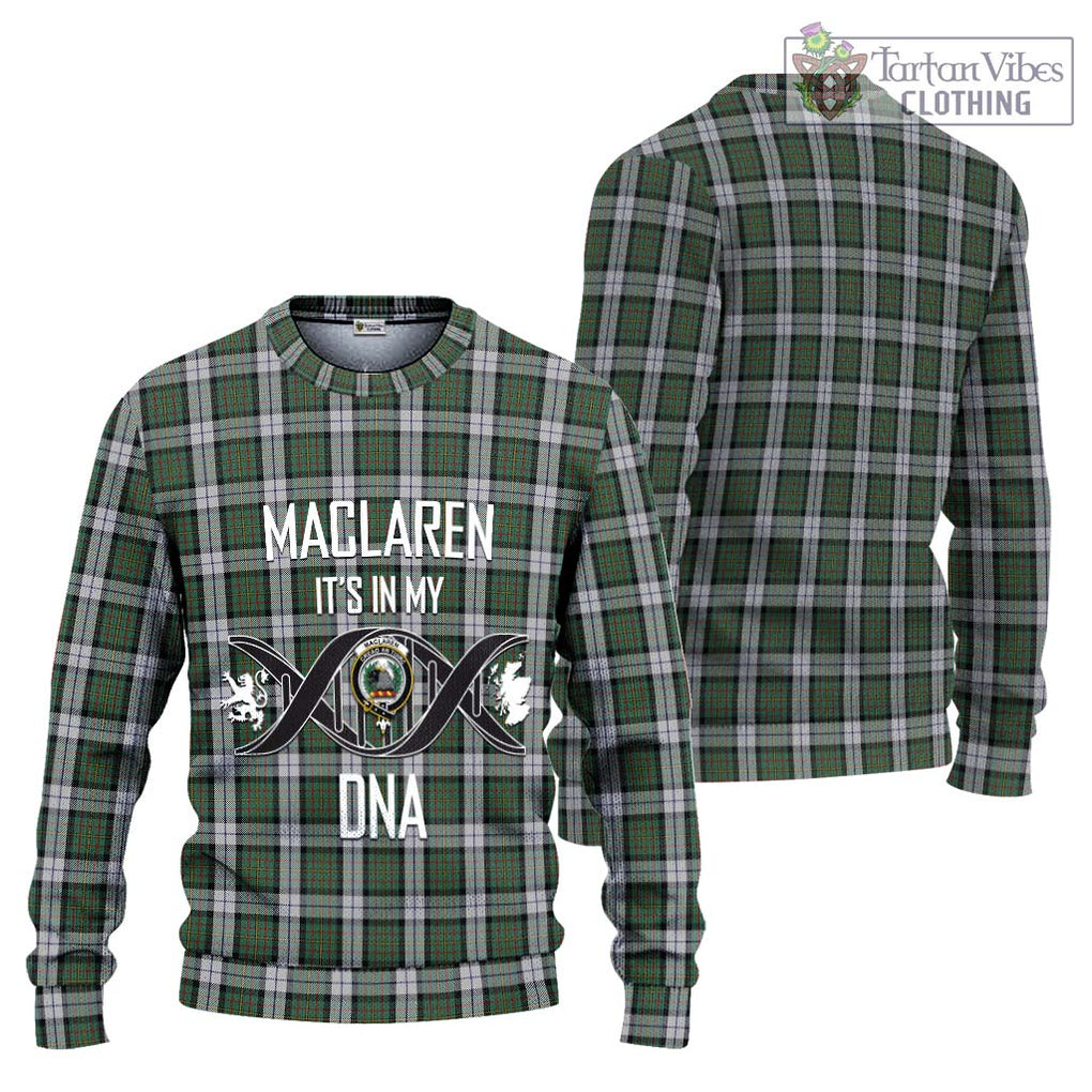 MacLaren Dress Tartan Knitted Sweater with Family Crest DNA In Me Style Unisex - Tartanvibesclothing Shop