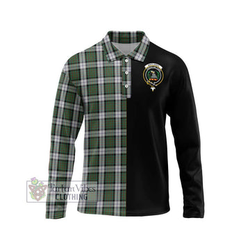 MacLaren Dress Tartan Long Sleeve Polo Shirt with Family Crest and Half Of Me Style