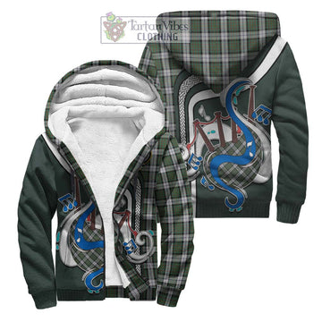 MacLaren Dress Tartan Sherpa Hoodie with Epic Bagpipe Style