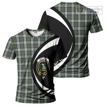 MacLaren Dress Tartan T-Shirt with Family Crest Circle Style