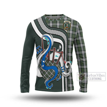 MacLaren Dress Tartan Long Sleeve T-Shirt with Epic Bagpipe Style