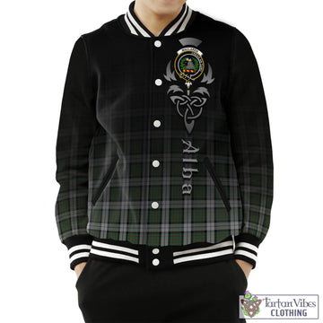 MacLaren Dress Tartan Baseball Jacket Featuring Alba Gu Brath Family Crest Celtic Inspired