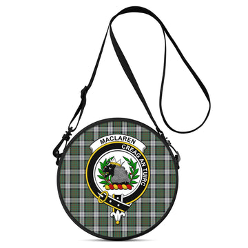 MacLaren Dress Tartan Round Satchel Bags with Family Crest