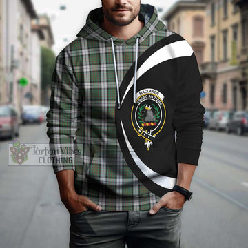 MacLaren Dress Tartan Hoodie with Family Crest Circle Style