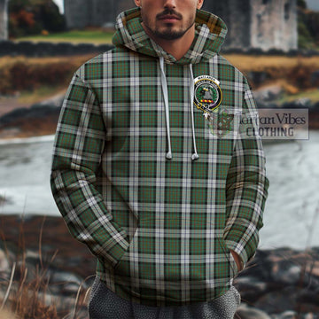 MacLaren Dress Tartan Cotton Hoodie with Family Crest