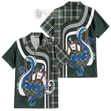 MacLaren Dress Tartan Short Sleeve Button Shirt with Epic Bagpipe Style