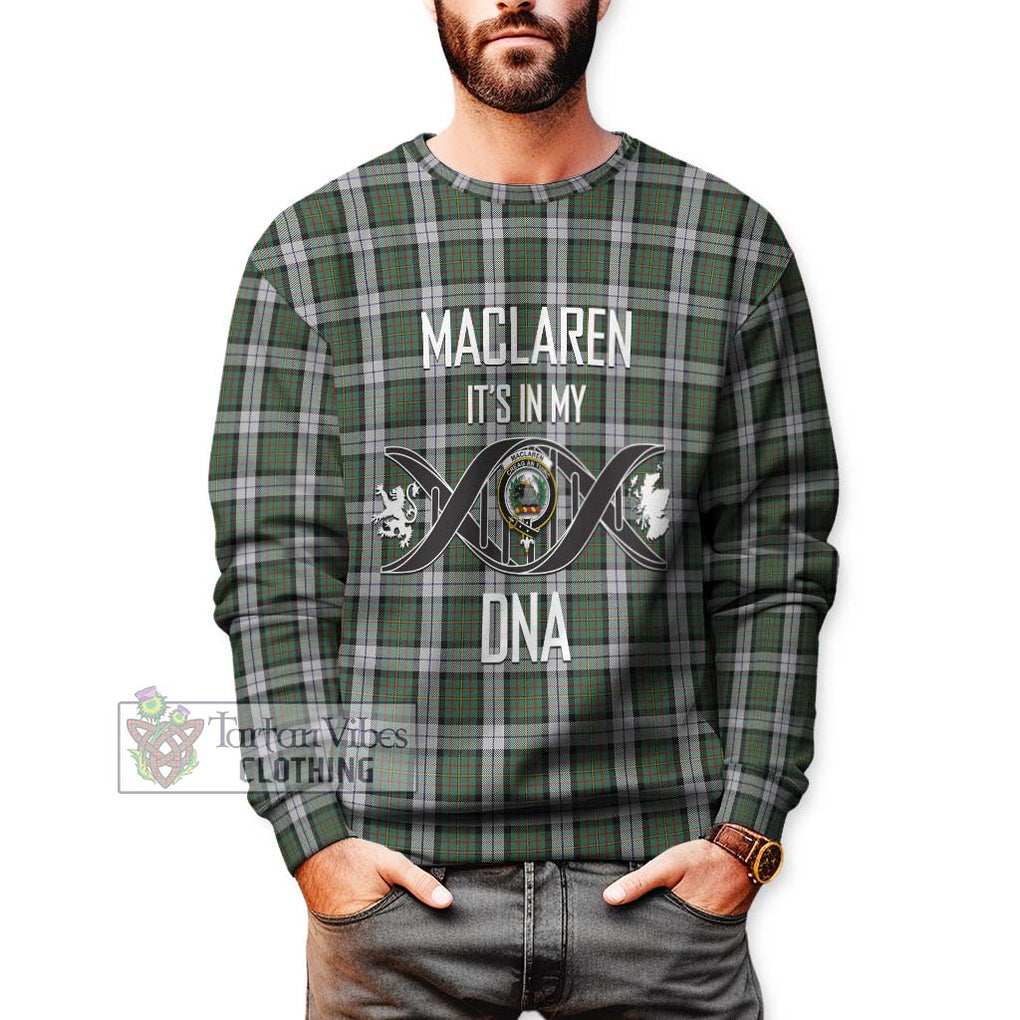 MacLaren Dress Tartan Sweatshirt with Family Crest DNA In Me Style Unisex - Tartanvibesclothing Shop