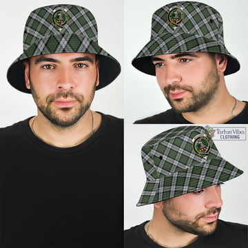 MacLaren Dress Tartan Bucket Hat with Family Crest