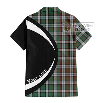 MacLaren Dress Tartan Short Sleeve Button Up with Family Crest Circle Style