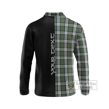 MacLaren Dress Tartan Long Sleeve Polo Shirt with Family Crest and Half Of Me Style