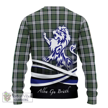 MacLaren Dress Tartan Ugly Sweater with Alba Gu Brath Regal Lion Emblem