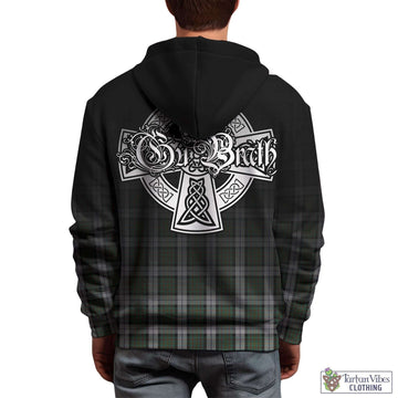 MacLaren Dress Tartan Hoodie Featuring Alba Gu Brath Family Crest Celtic Inspired