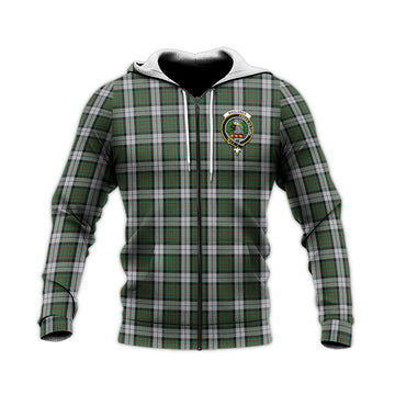 MacLaren Dress Tartan Knitted Hoodie with Family Crest