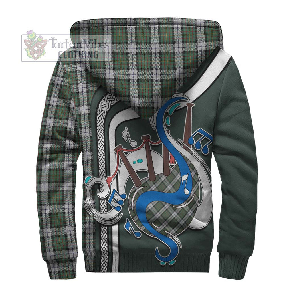 MacLaren Dress Tartan Sherpa Hoodie with Epic Bagpipe Style - Tartanvibesclothing Shop