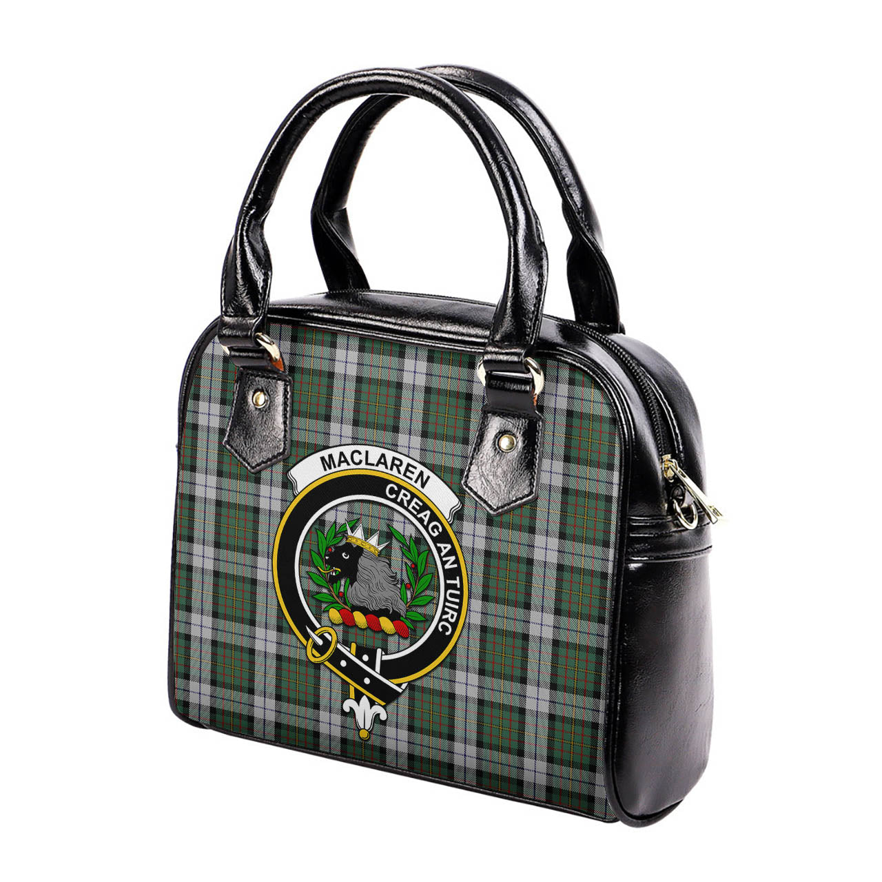 MacLaren Dress Tartan Shoulder Handbags with Family Crest - Tartanvibesclothing