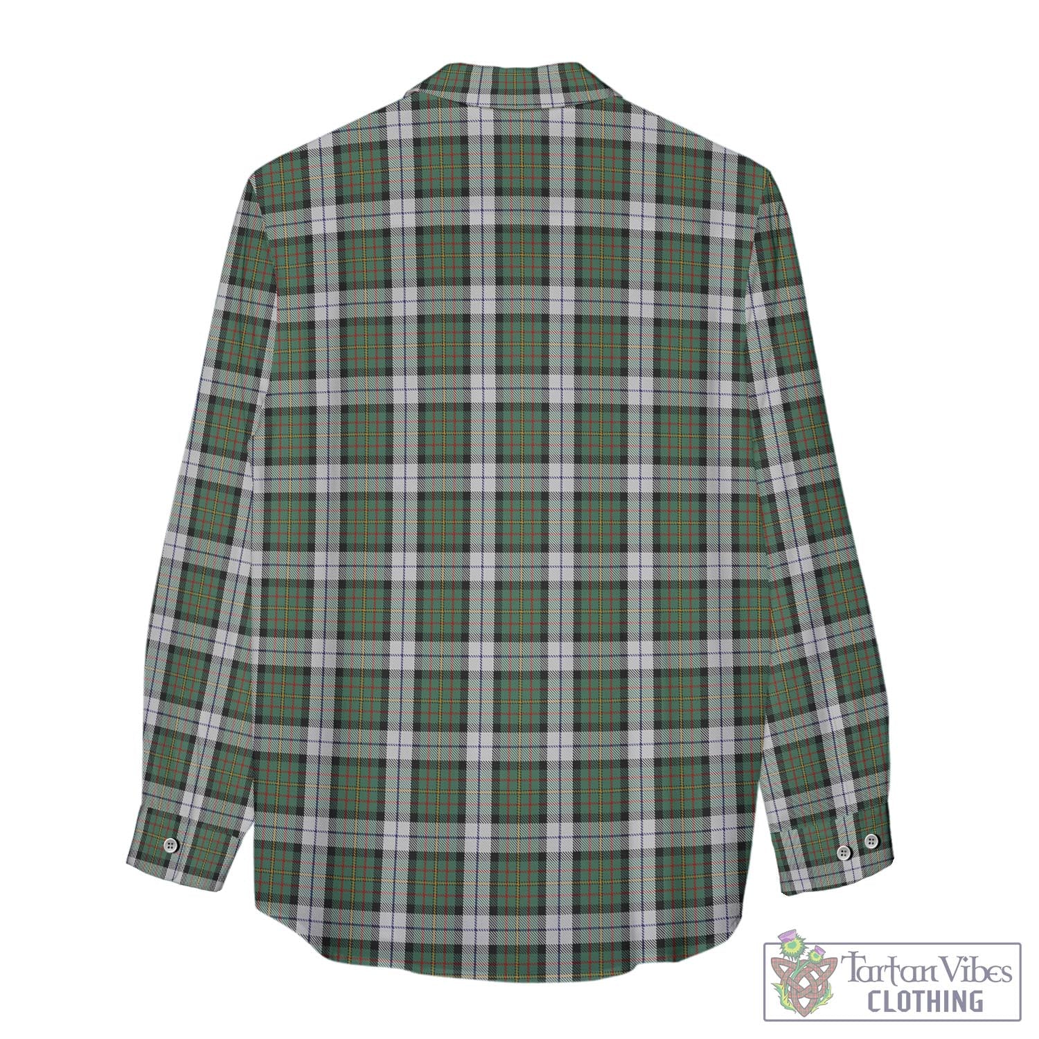 Tartan Vibes Clothing MacLaren Dress Tartan Womens Casual Shirt with Family Crest