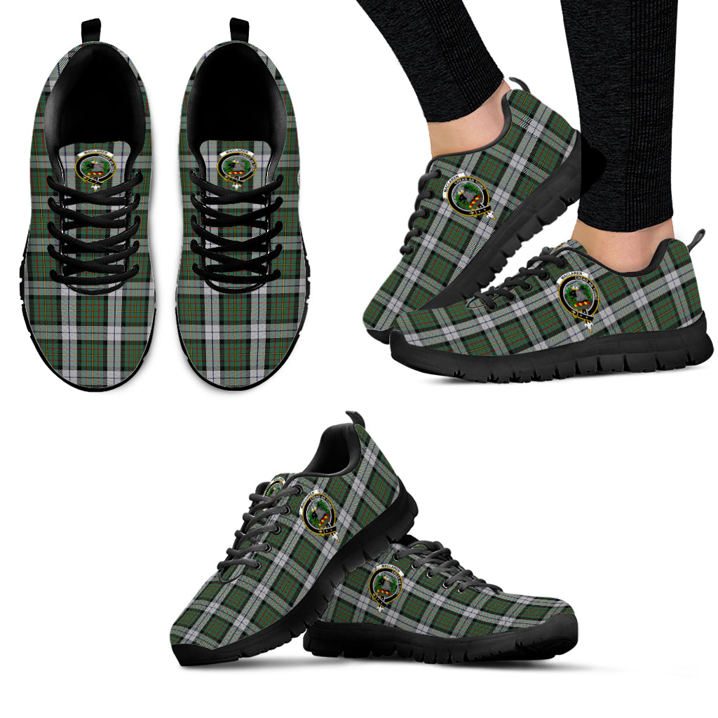 MacLaren Dress Tartan Sneakers with Family Crest - Tartan Vibes Clothing