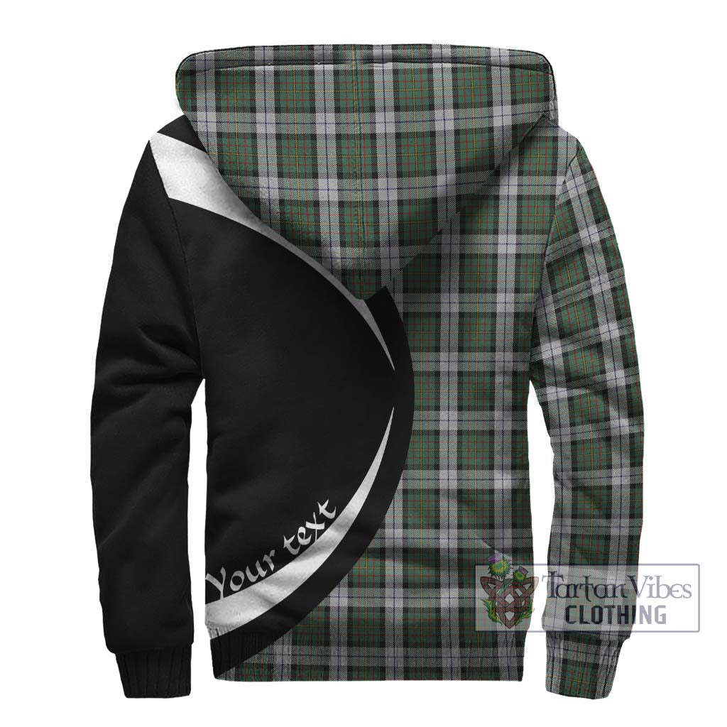 MacLaren Dress Tartan Sherpa Hoodie with Family Crest Circle Style - Tartan Vibes Clothing