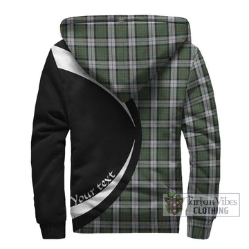 MacLaren Dress Tartan Sherpa Hoodie with Family Crest Circle Style