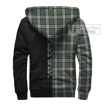 MacLaren Dress Tartan Sherpa Hoodie with Family Crest and Half Of Me Style