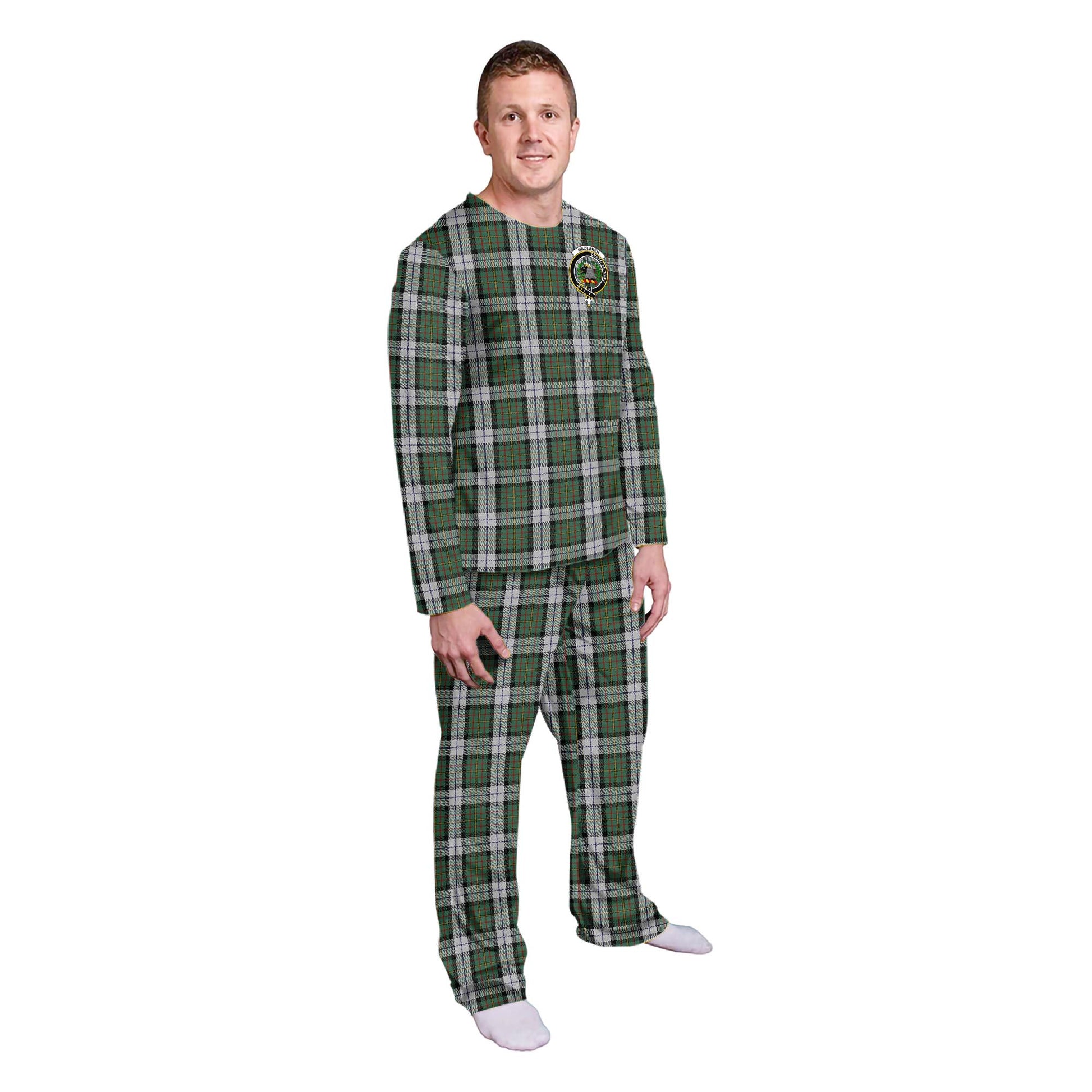 MacLaren Dress Tartan Pajamas Family Set with Family Crest - Tartanvibesclothing