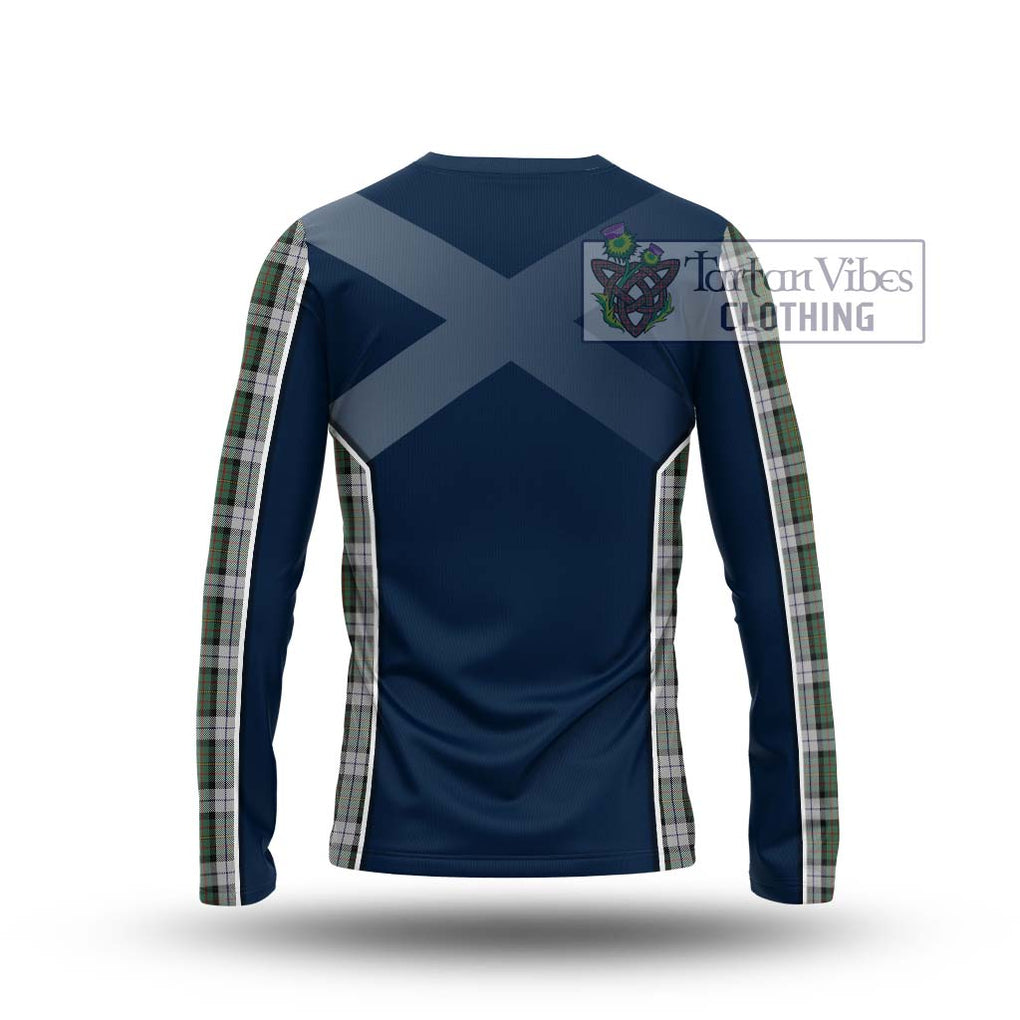 MacLaren Dress Tartan Long Sleeve T-Shirt with Family Crest and Lion Rampant Vibes Sport Style - Tartan Vibes Clothing