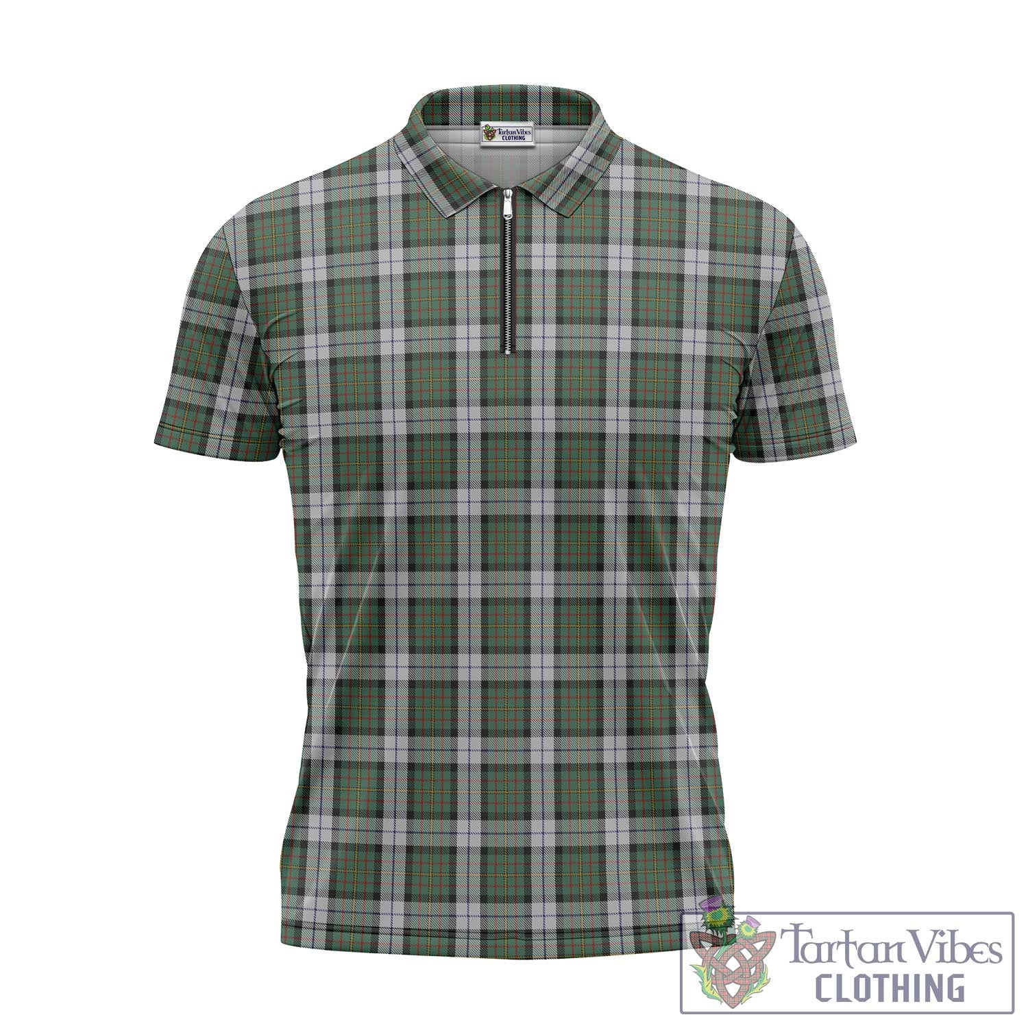 Tartan Vibes Clothing MacLaren Dress Tartan Zipper Polo Shirt