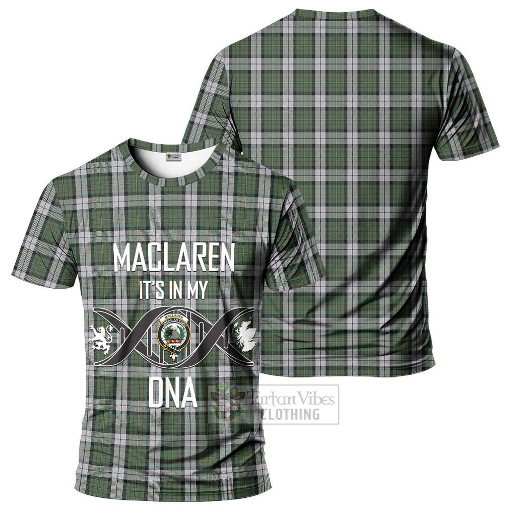 MacLaren Dress Tartan T-Shirt with Family Crest DNA In Me Style - Tartan Vibes Clothing