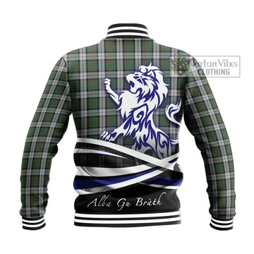 MacLaren Dress Tartan Baseball Jacket with Alba Gu Brath Regal Lion Emblem