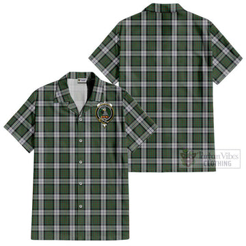 MacLaren Dress Tartan Cotton Hawaiian Shirt with Family Crest