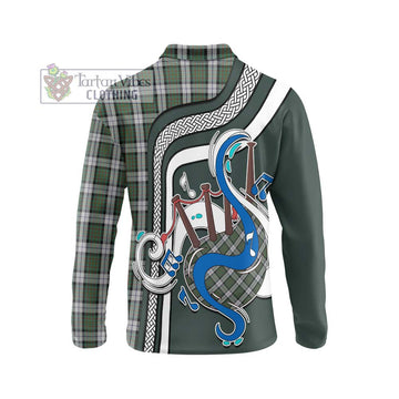 MacLaren Dress Tartan Long Sleeve Polo Shirt with Epic Bagpipe Style