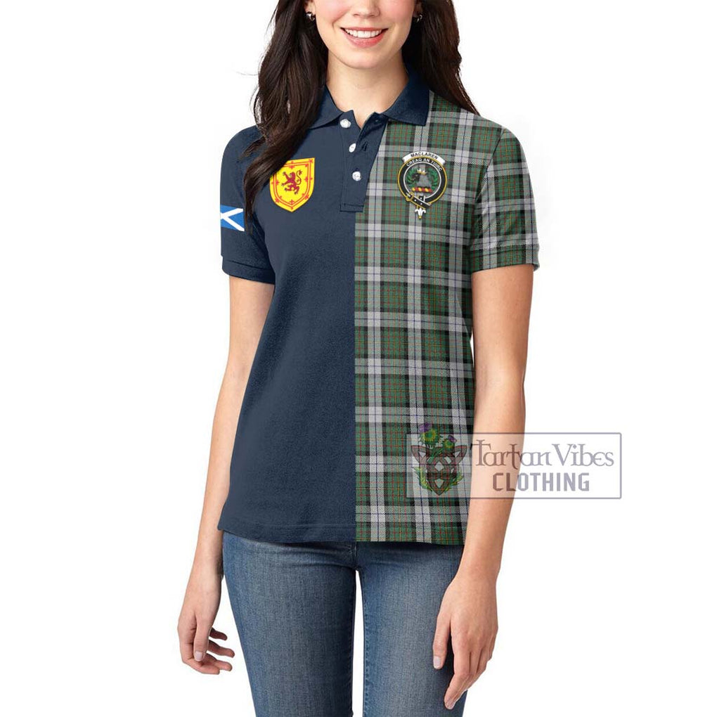 Tartan Vibes Clothing MacLaren Dress Tartan Women's Polo Shirt with Scottish Lion Royal Arm Half Style