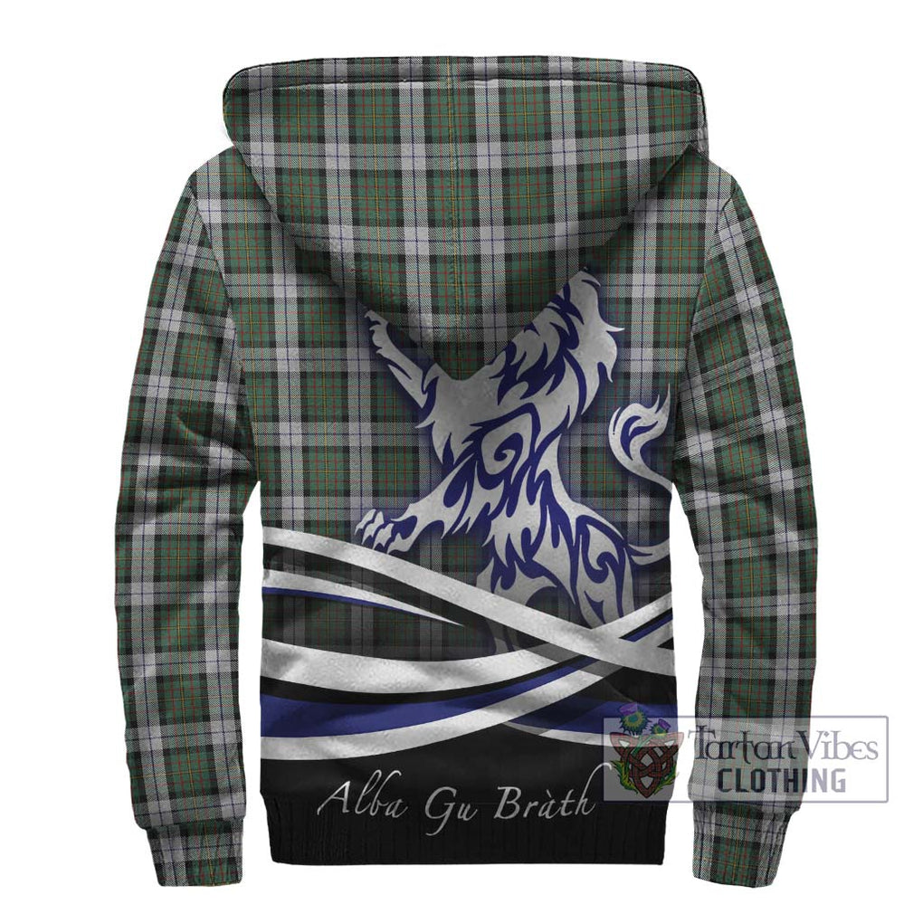 MacLaren Dress Tartan Sherpa Hoodie with Alba Gu Brath Regal Lion Emblem - Tartanvibesclothing Shop