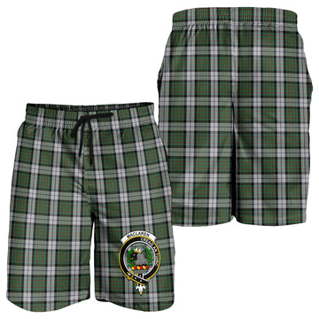 MacLaren Dress Tartan Mens Shorts with Family Crest