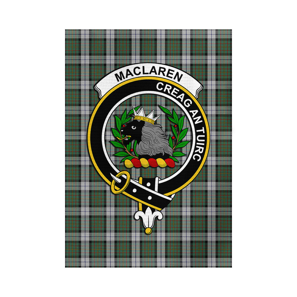 MacLaren Dress Tartan Flag with Family Crest - Tartan Vibes Clothing