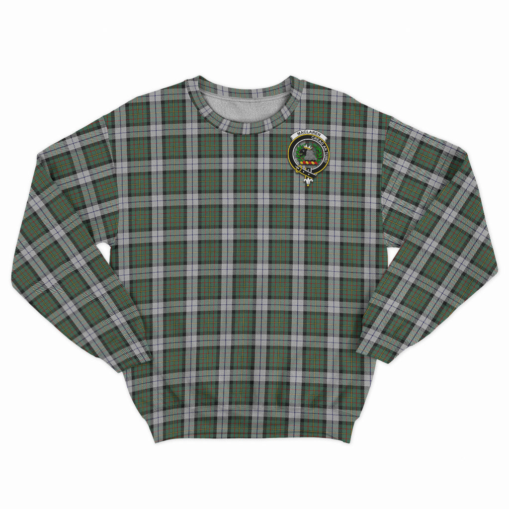 MacLaren Dress Tartan Sweatshirt with Family Crest - Tartan Vibes Clothing