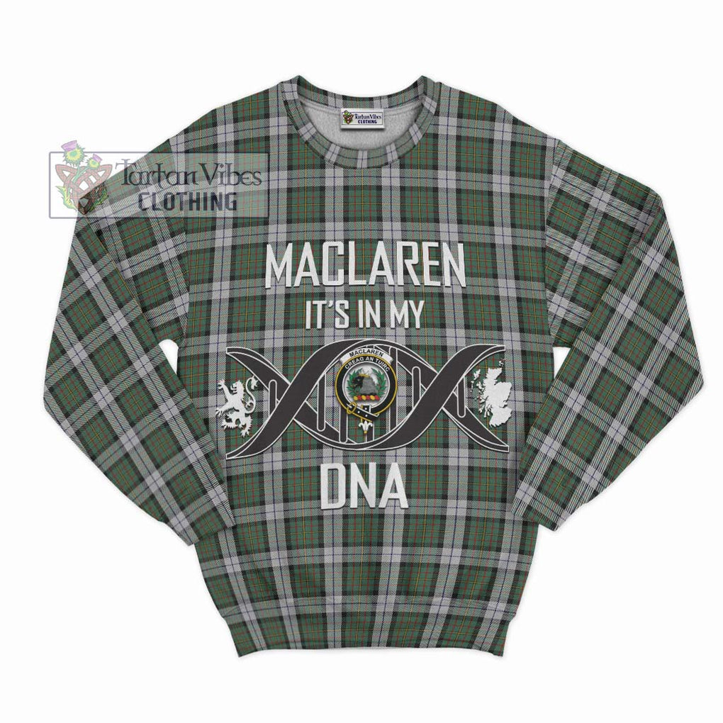 MacLaren Dress Tartan Sweatshirt with Family Crest DNA In Me Style - Tartanvibesclothing Shop