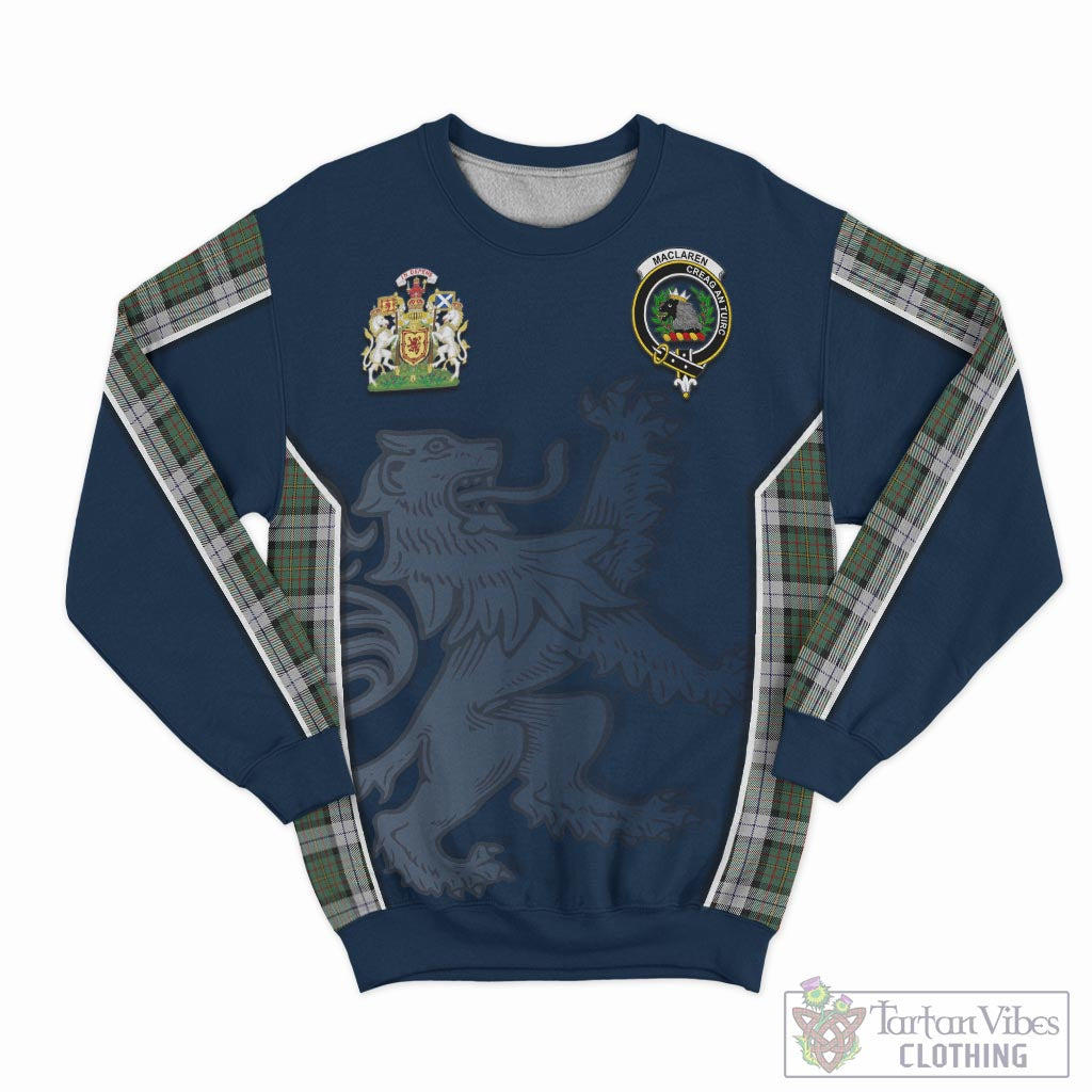 Tartan Vibes Clothing MacLaren Dress Tartan Sweater with Family Crest and Lion Rampant Vibes Sport Style