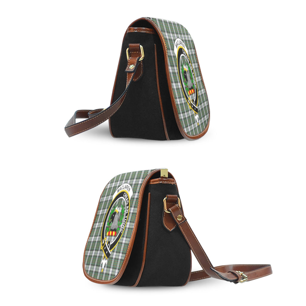 MacLaren Dress Tartan Saddle Bag with Family Crest - Tartan Vibes Clothing