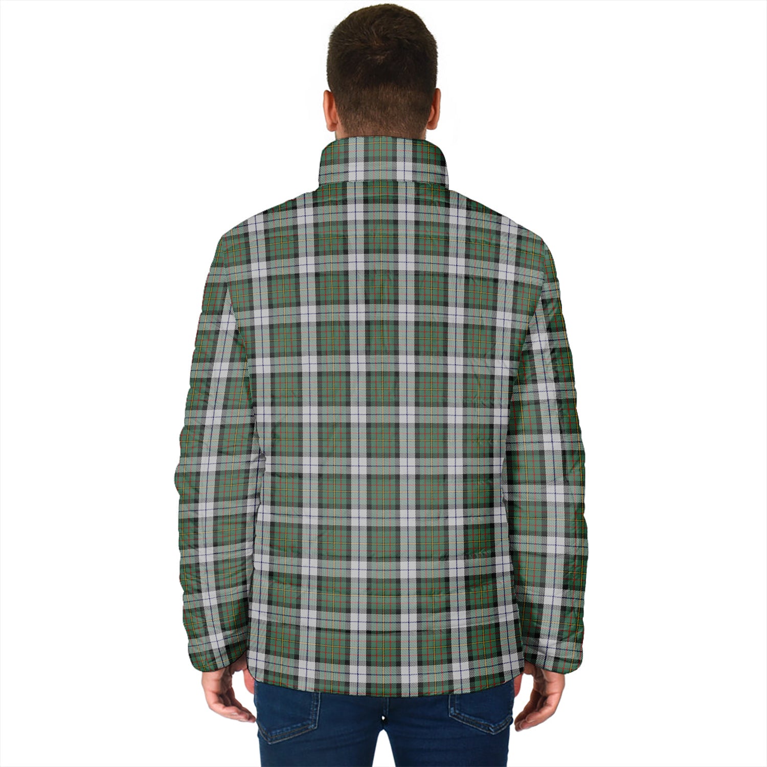 MacLaren Dress Tartan Padded Jacket with Family Crest - Tartan Vibes Clothing