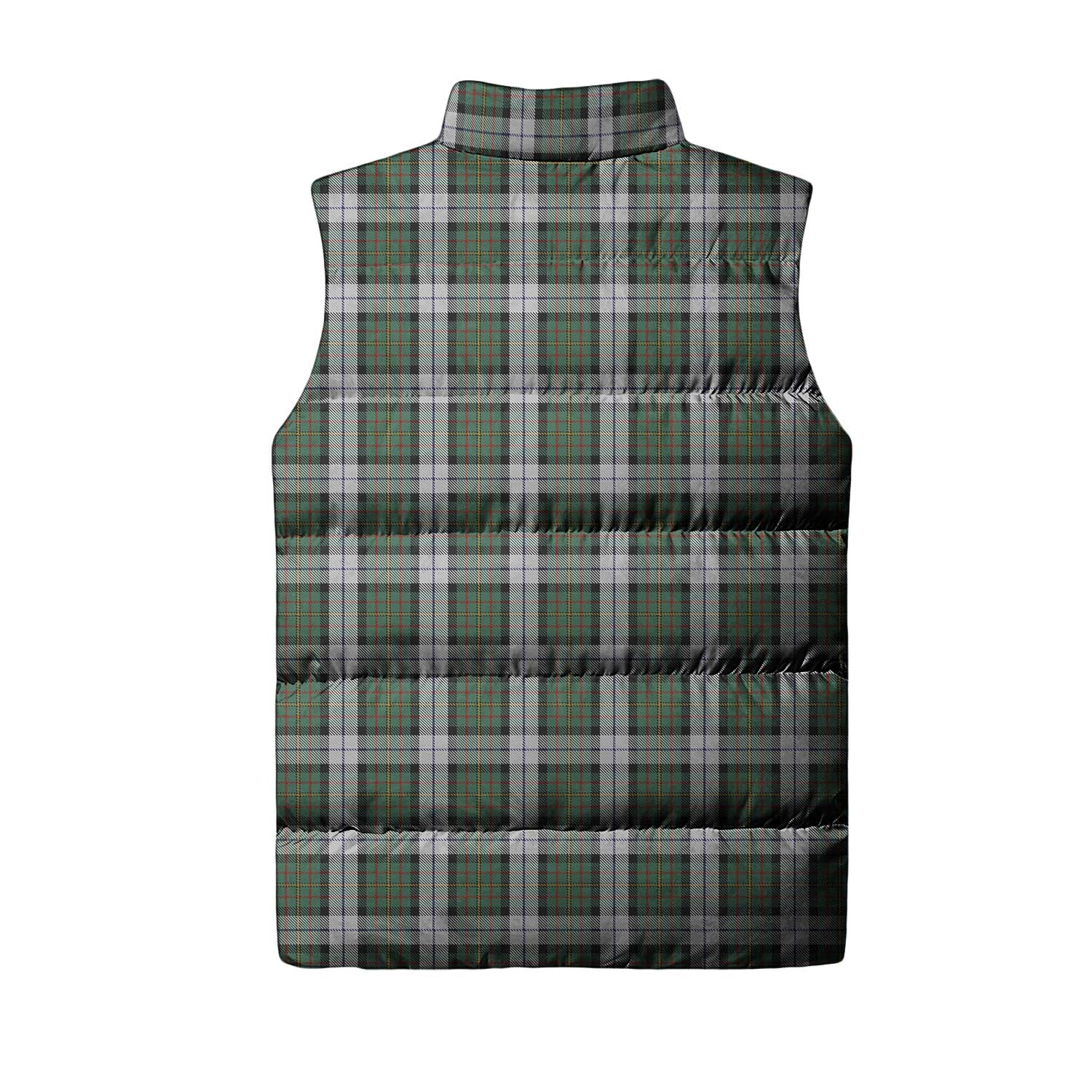 MacLaren Dress Tartan Sleeveless Puffer Jacket with Family Crest - Tartanvibesclothing