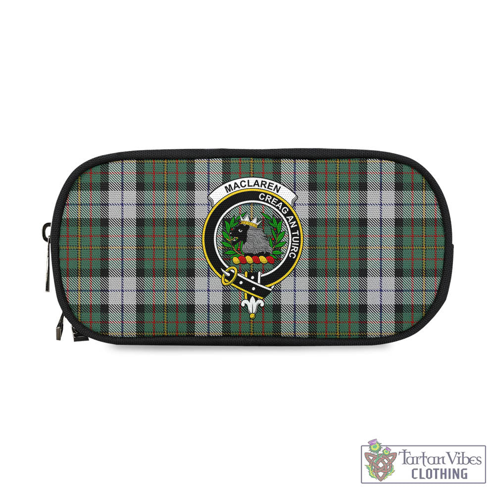 Tartan Vibes Clothing MacLaren Dress Tartan Pen and Pencil Case with Family Crest